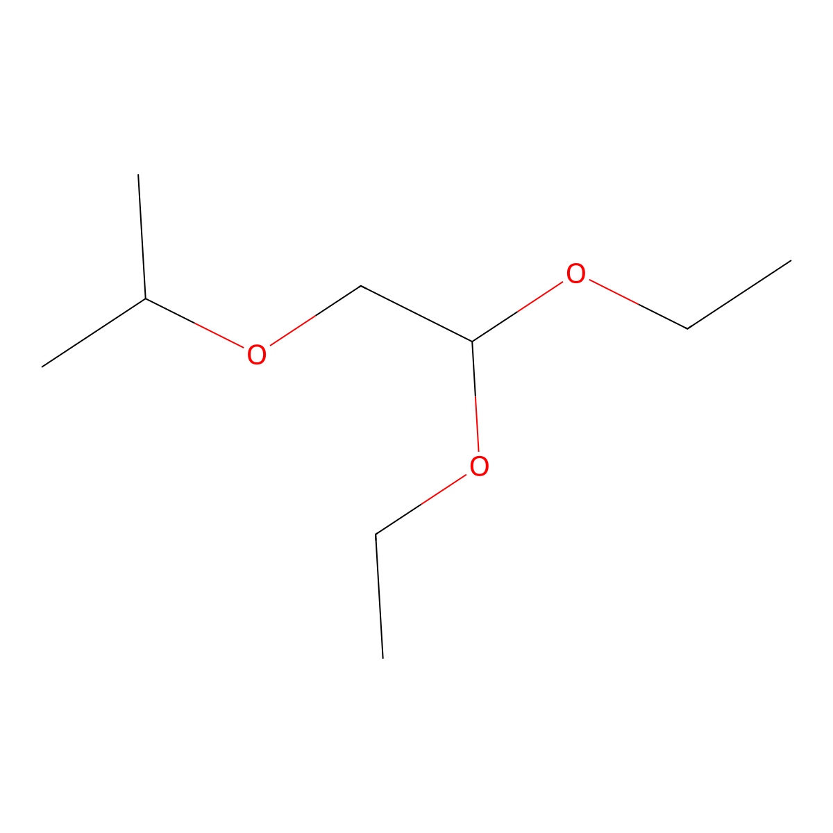 2-(2,2-Diethoxyethoxy)propane molecular structure, CAS 77092-47-8