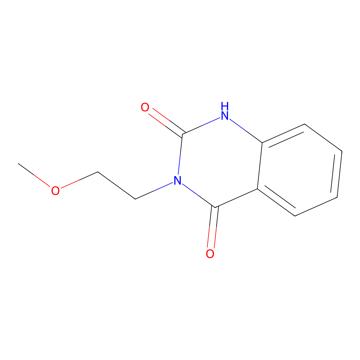 3-(2-Methoxyethyl)quinazoline-2,4(1H,3H)-dione molecular structure, CAS 77093-97-1