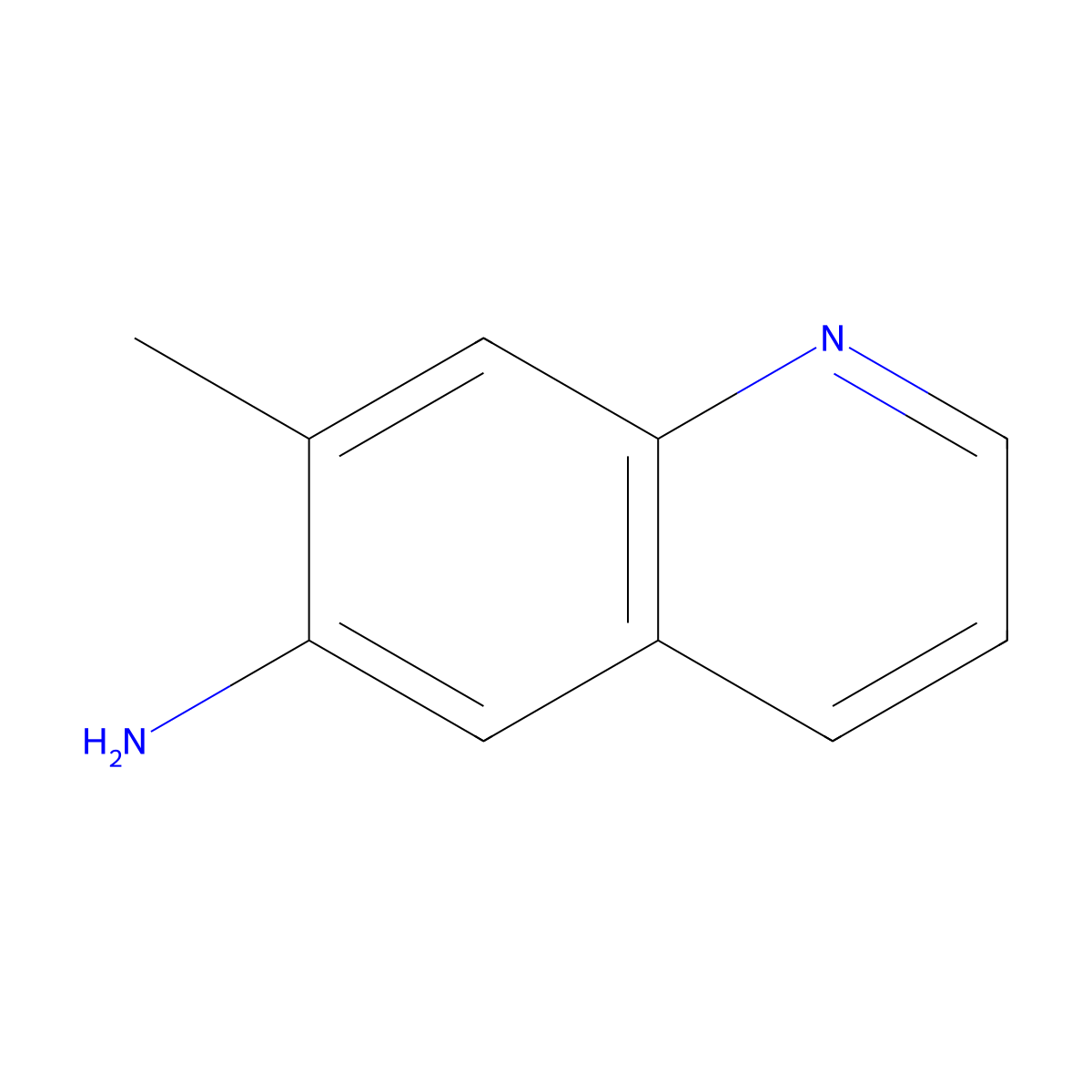 7-Methylquinolin-6-amine molecular structure, CAS 77094-10-1