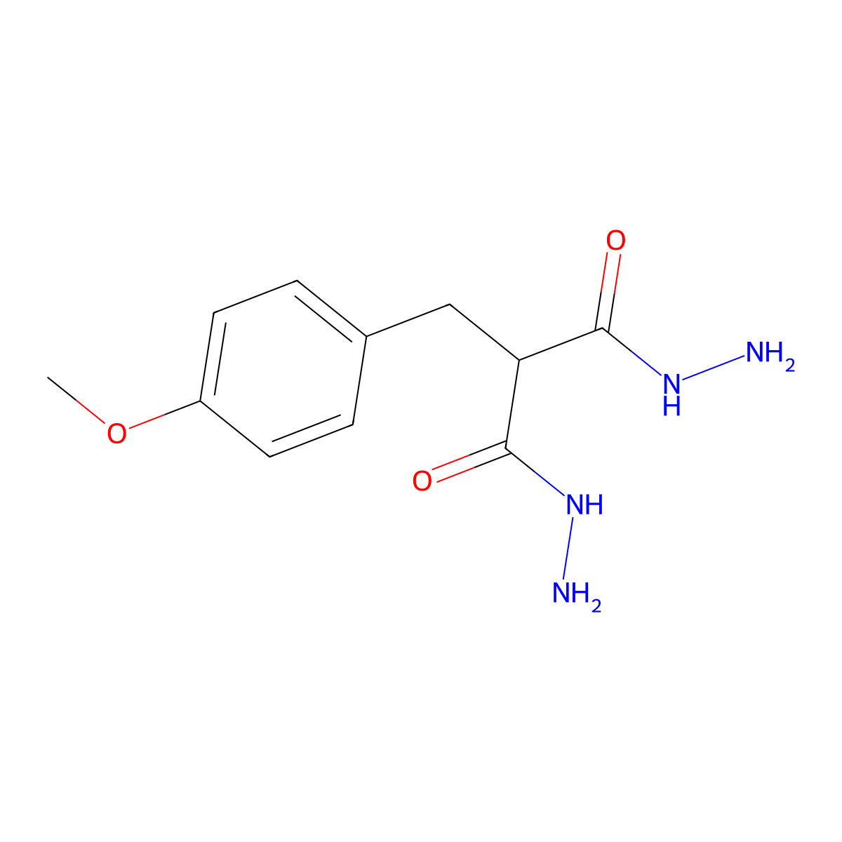 2-(4-Methoxybenzyl)malonohydrazide molecular structure, CAS 77095-03-5