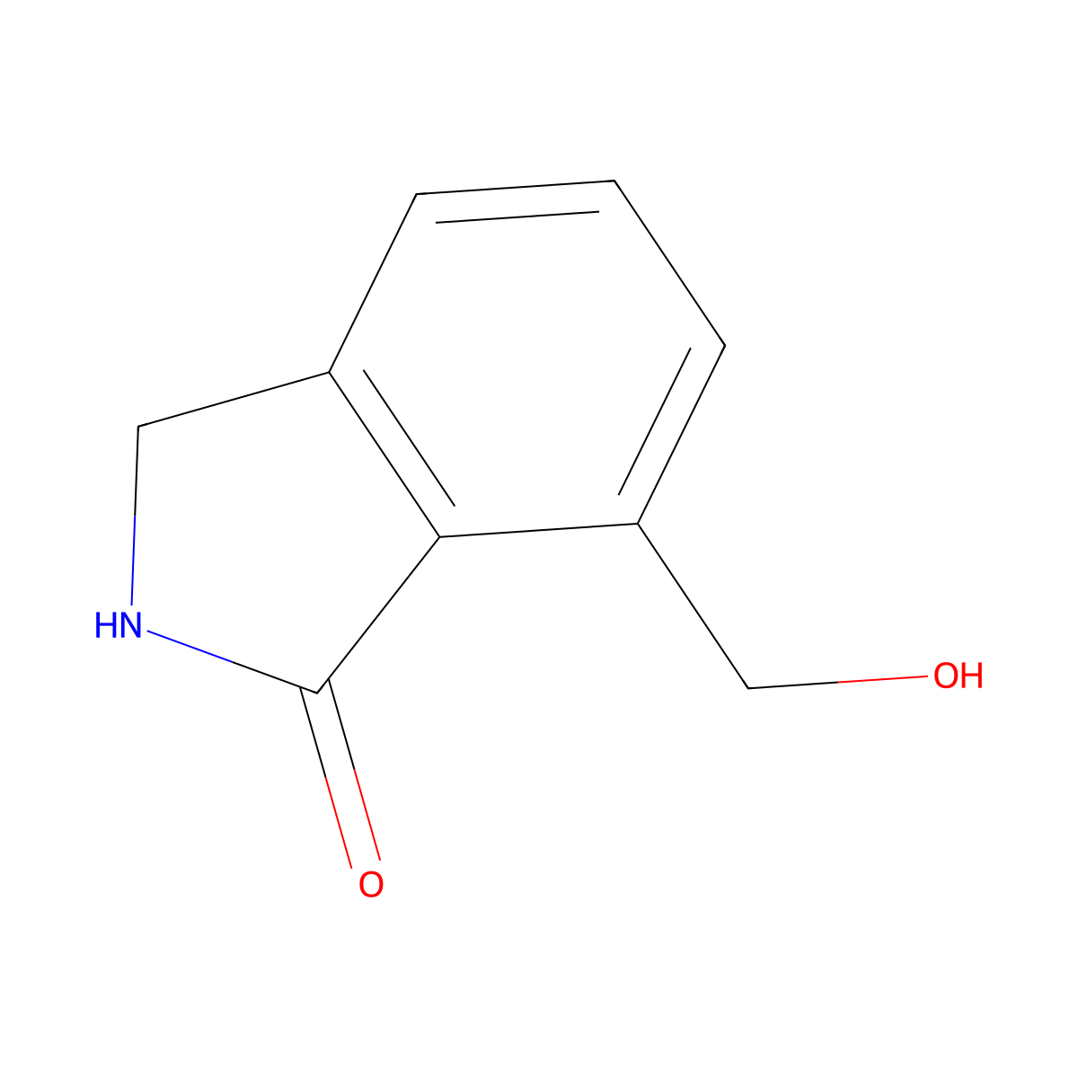 7-(Hydroxymethyl)isoindolin-1-one molecular structure, CAS 771-07-3