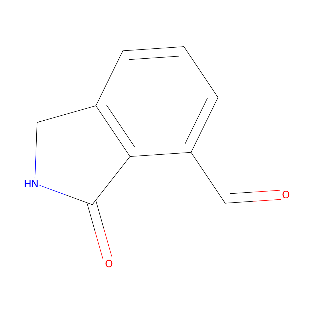 3-Oxoisoindoline-4-carbaldehyde molecular structure, CAS 771-08-4