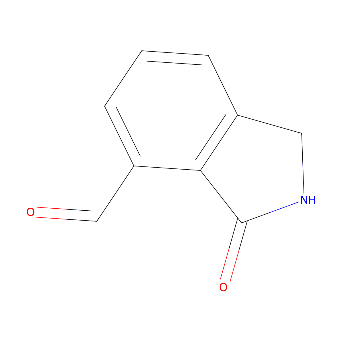 3-Oxoisoindoline-4-carbaldehyde molecular structure, CAS 771-08-4
