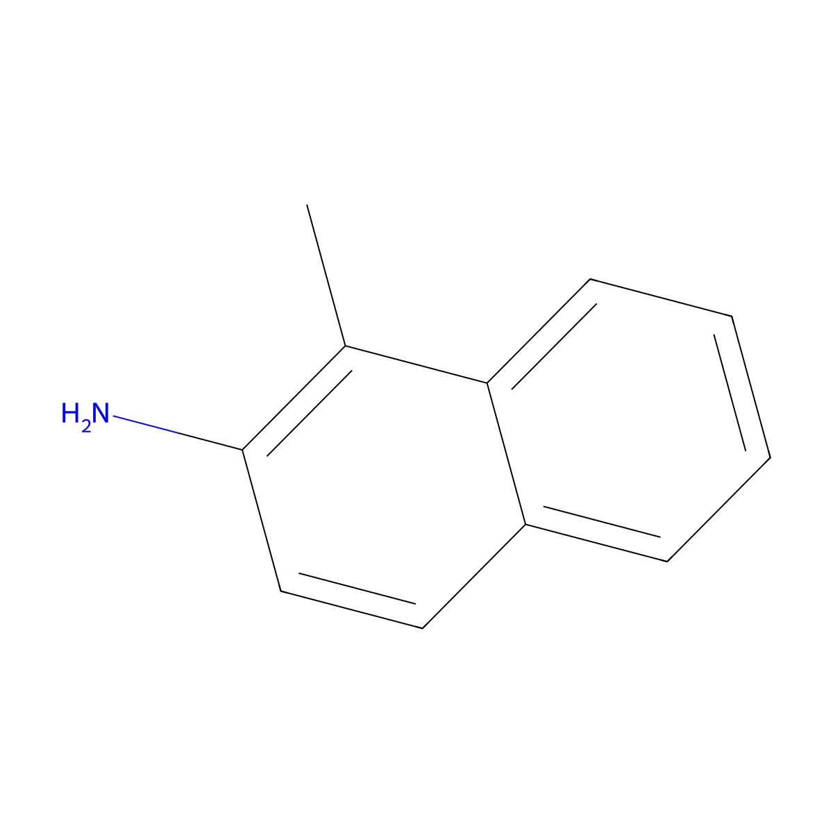 1-Methylnaphthalen-2-amine molecular structure, CAS 771-13-1