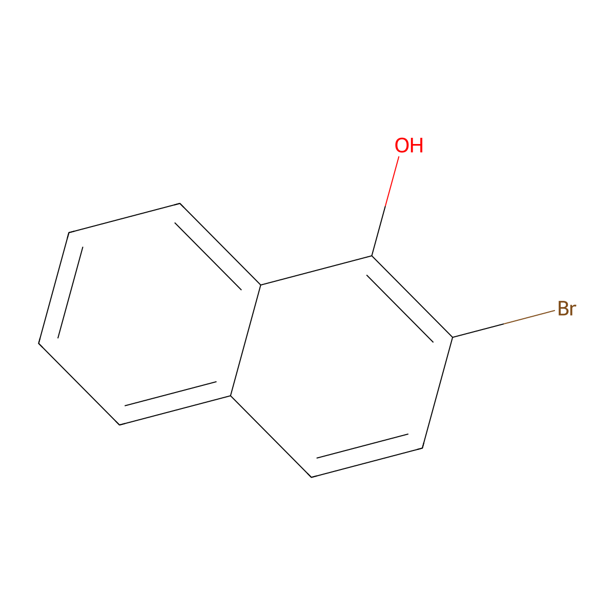 2-Bromo-1-naphthol molecular structure, CAS 771-15-3