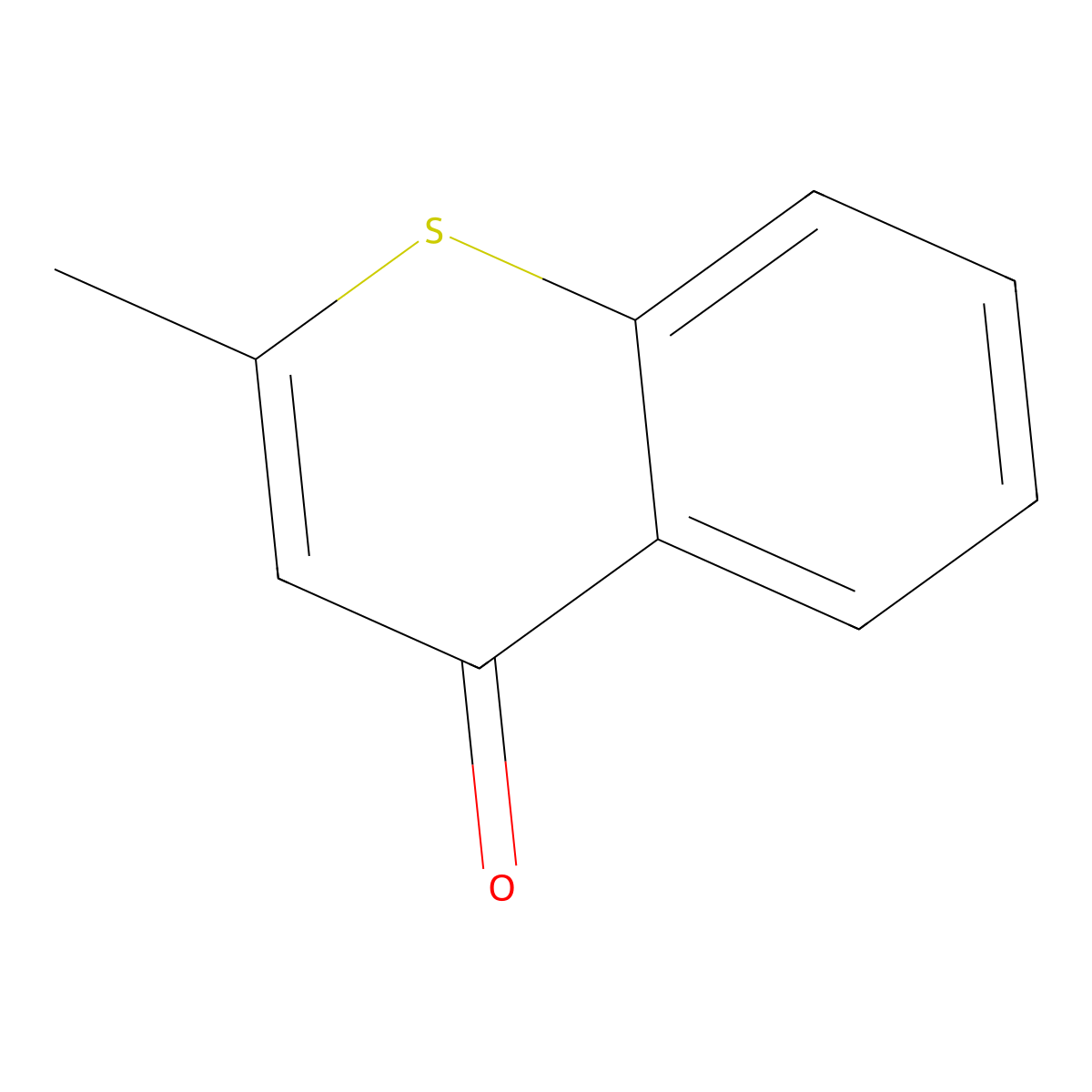 2-Methyl-4H-1-benzothiopyran-4-one molecular structure, CAS 771-40-4