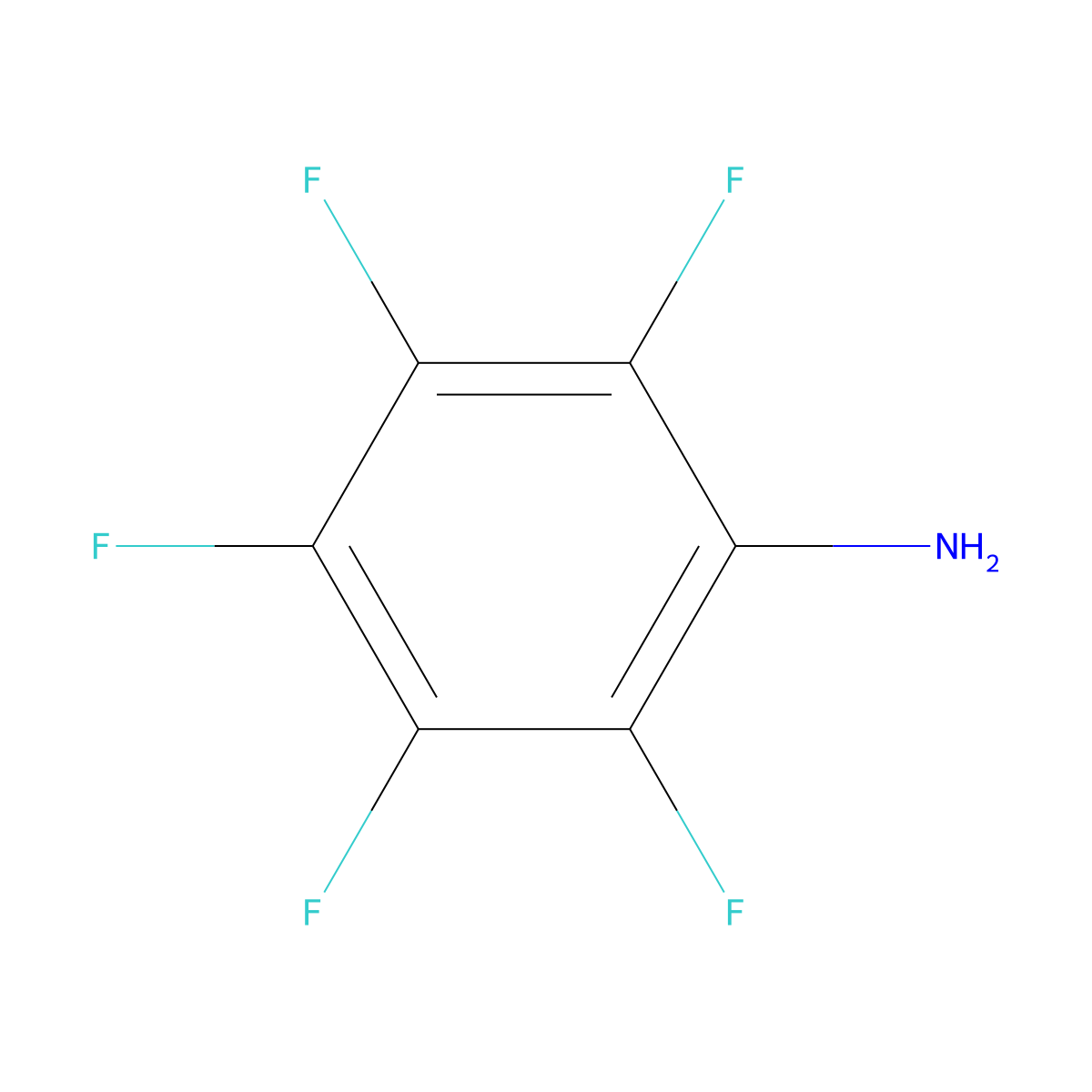 Pentafluoroaniline molecular structure, CAS 771-60-8