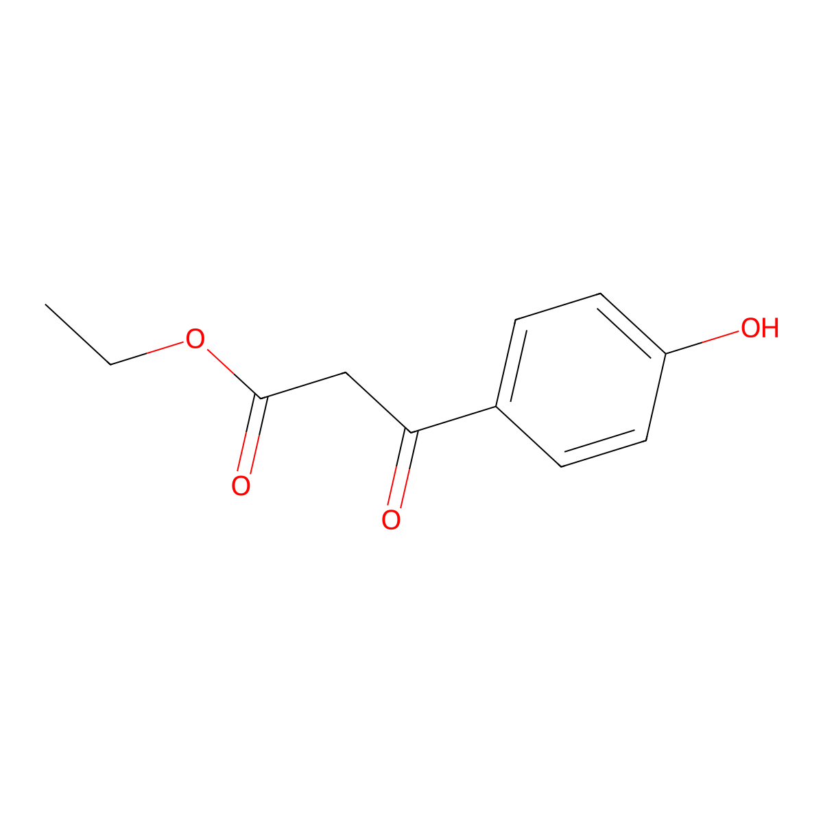 Ethyl 3-(4-hydroxyphenyl)-3-oxopropanoate molecular structure, CAS 77103-47-0