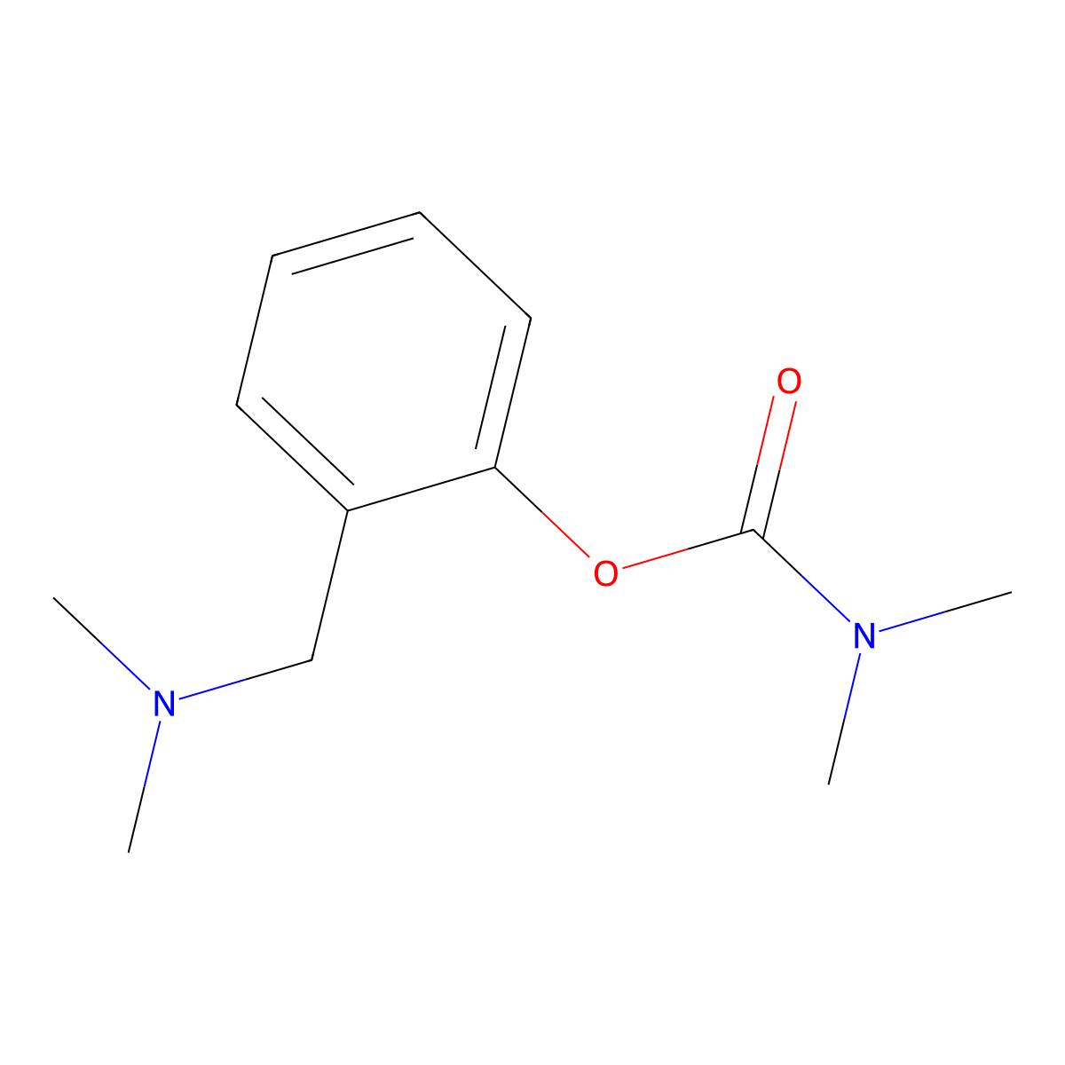 2-[(Dimethylamino)methyl]phenyl dimethylcarbamate molecular structure, CAS 77104-67-7