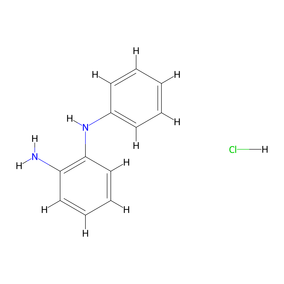 1-N-phenylbenzene-1,2-diamine hydrochloride molecular structure, CAS 7711-25-3