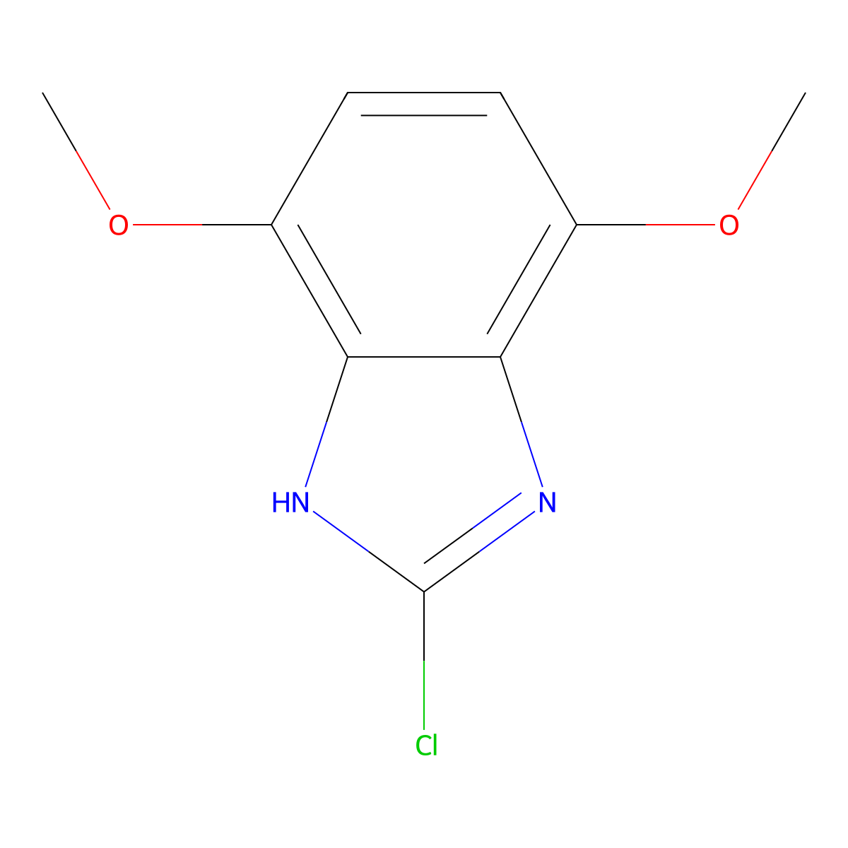 2-chloro-4,7-dimethoxy-1H-benzo[d]imidazole molecular structure, CAS 7711-54-8