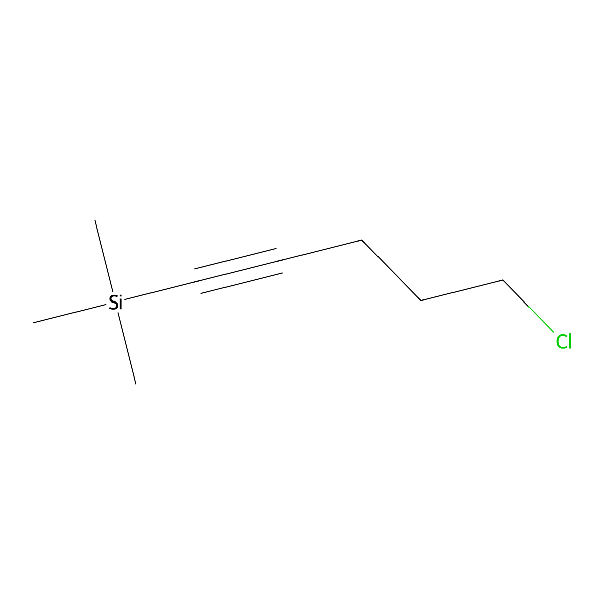 1-Chloro-5-(trimethylsilyl)-4-pentyne molecular structure, CAS 77113-48-5