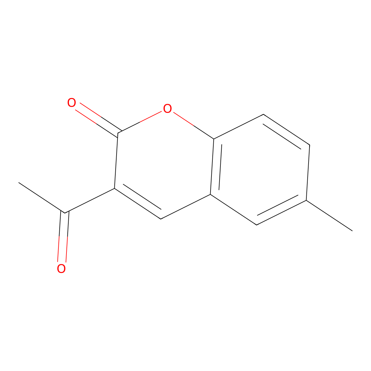 3-Acetyl-6-methyl-2H-chromen-2-one molecular structure, CAS 77117-15-8