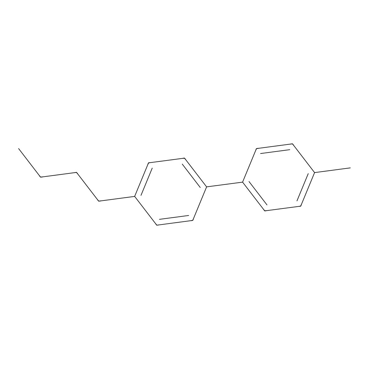 4-Butyl-4'-methyl-1,1'-biphenyl molecular structure, CAS 77117-36-3