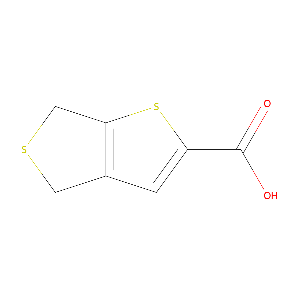 4,6-Dihydrothieno[3,4-b]thiophene-2-carboxylic Acid molecular structure, CAS 7712-05-2