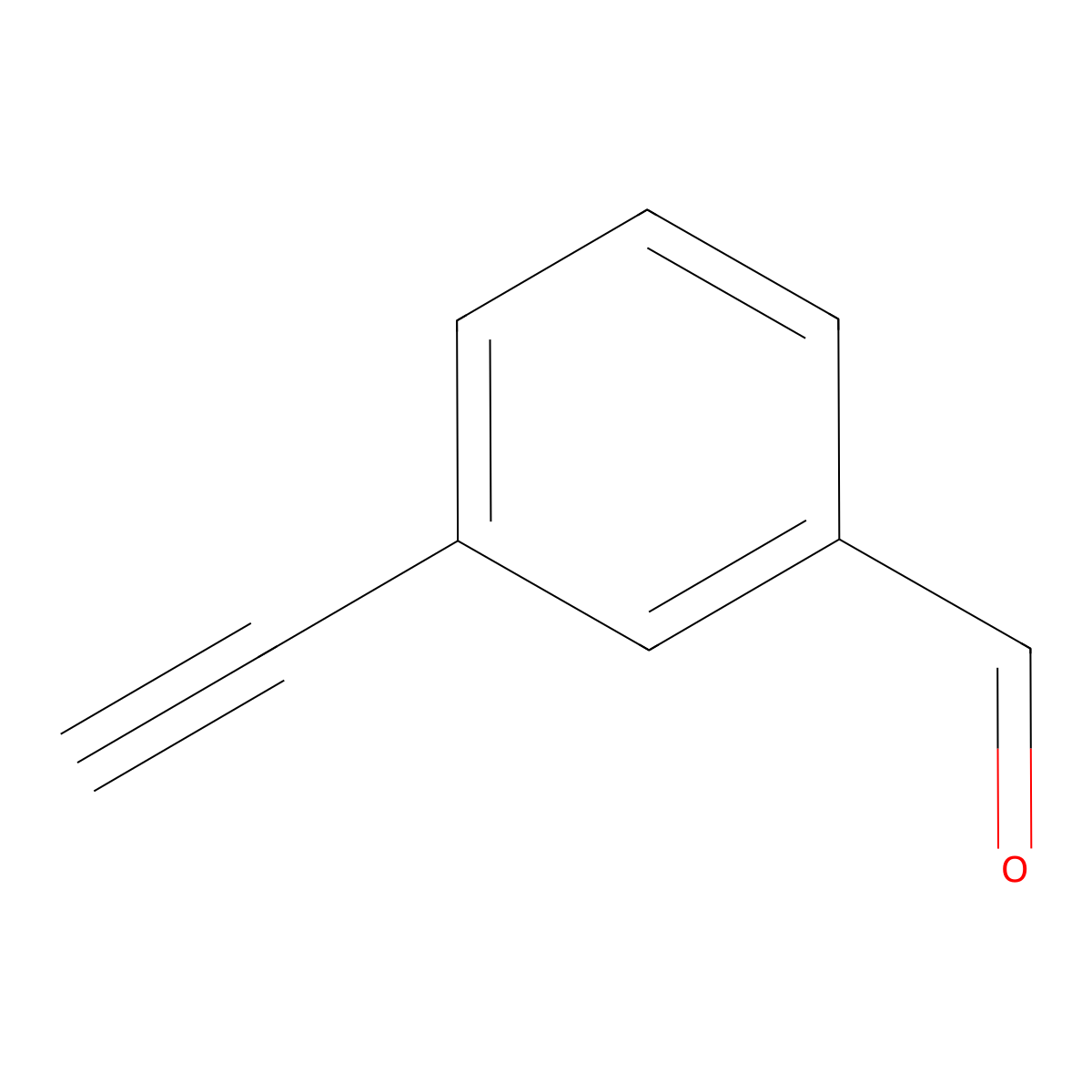 3-Ethynylbenzaldehyde molecular structure, CAS 77123-56-9