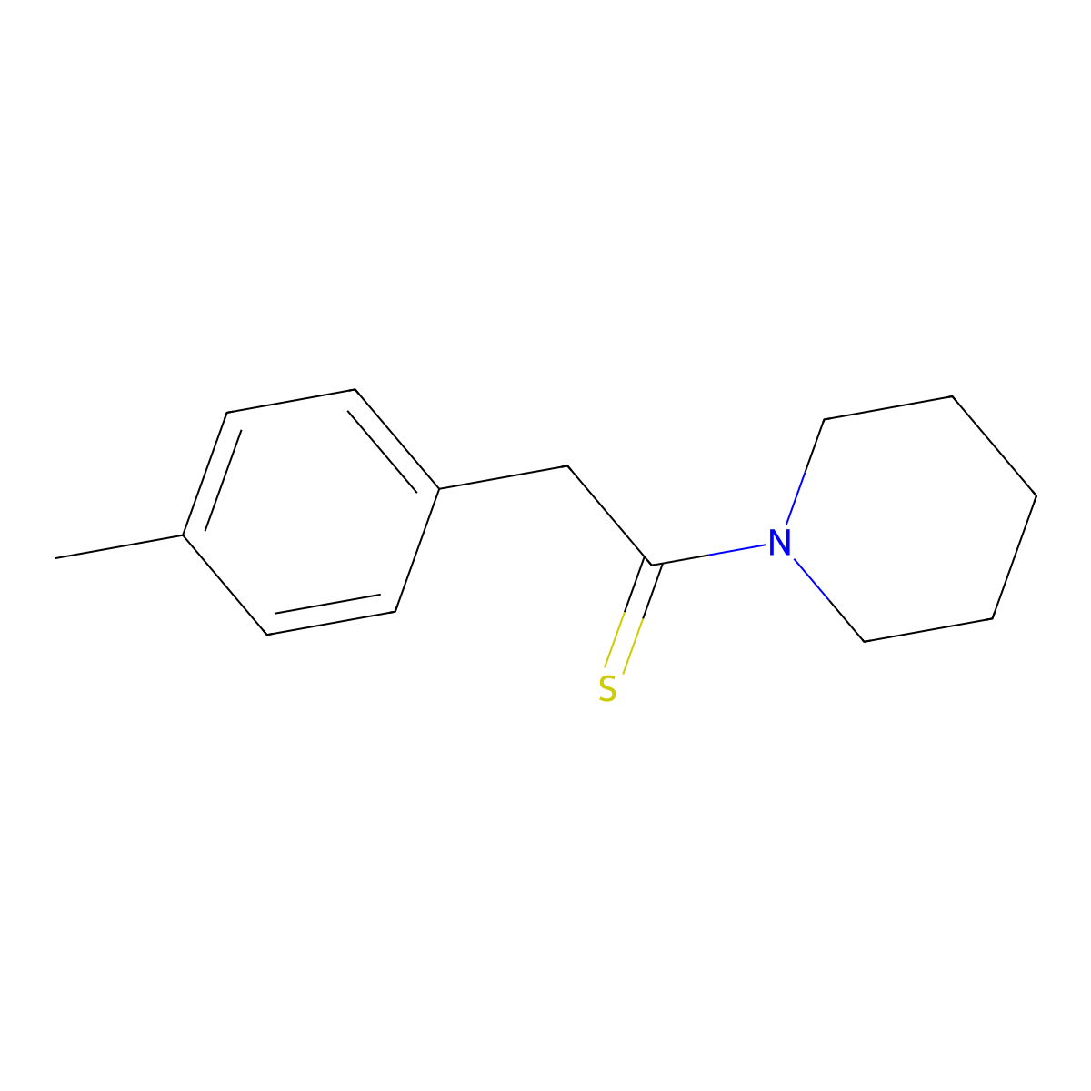 Piperidine, 1-[2-(4-methylphenyl)-1-thioxoethyl]-(9CI) molecular structure, CAS 77129-74-9