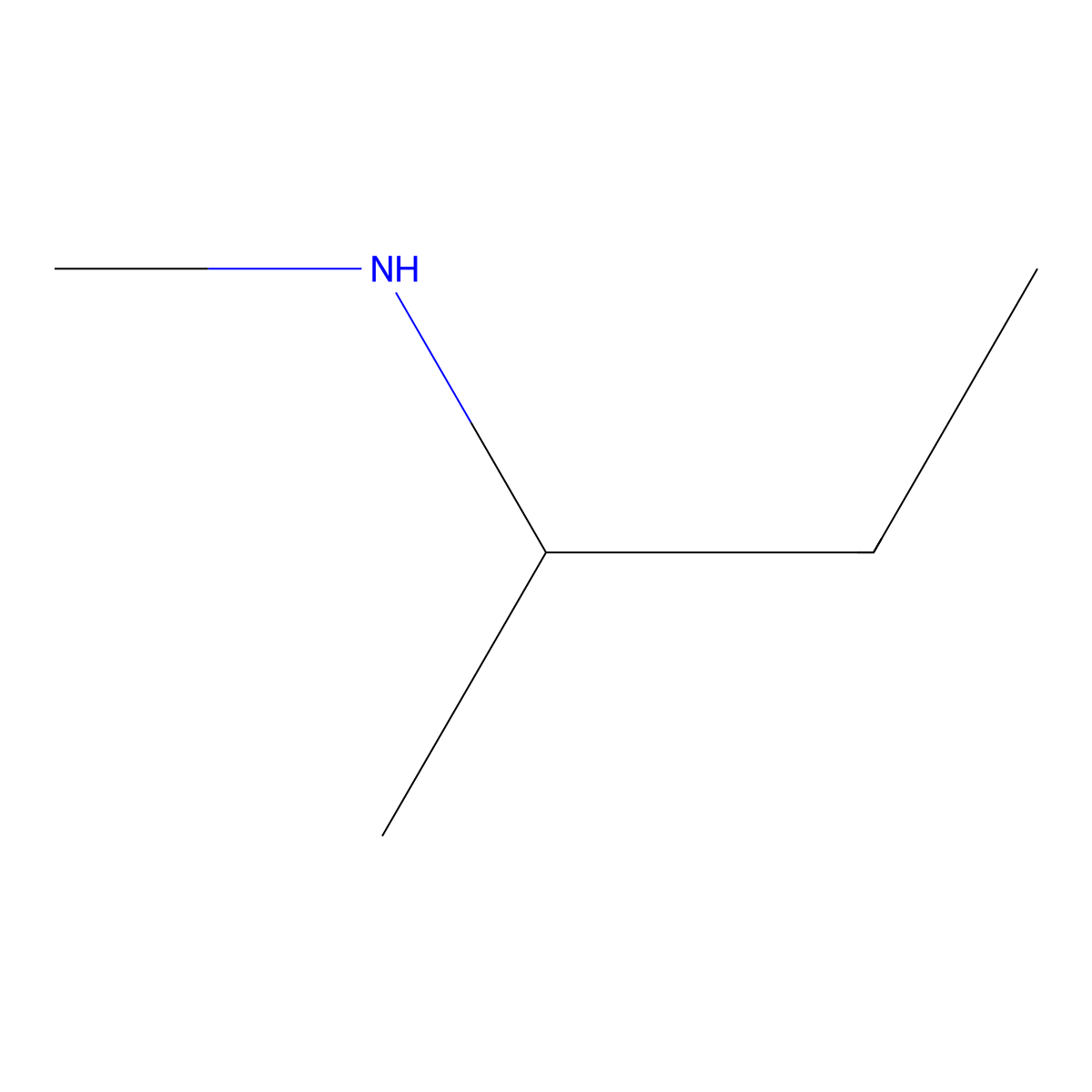 N-Methyl-2-butanamine molecular structure, CAS 7713-69-1