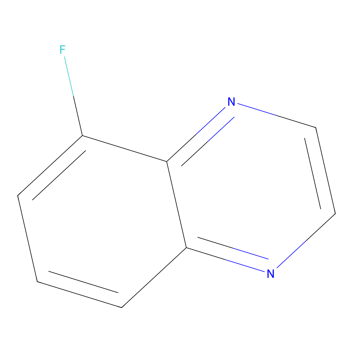5-Fluoroquinoxaline molecular structure, CAS 77130-30-4