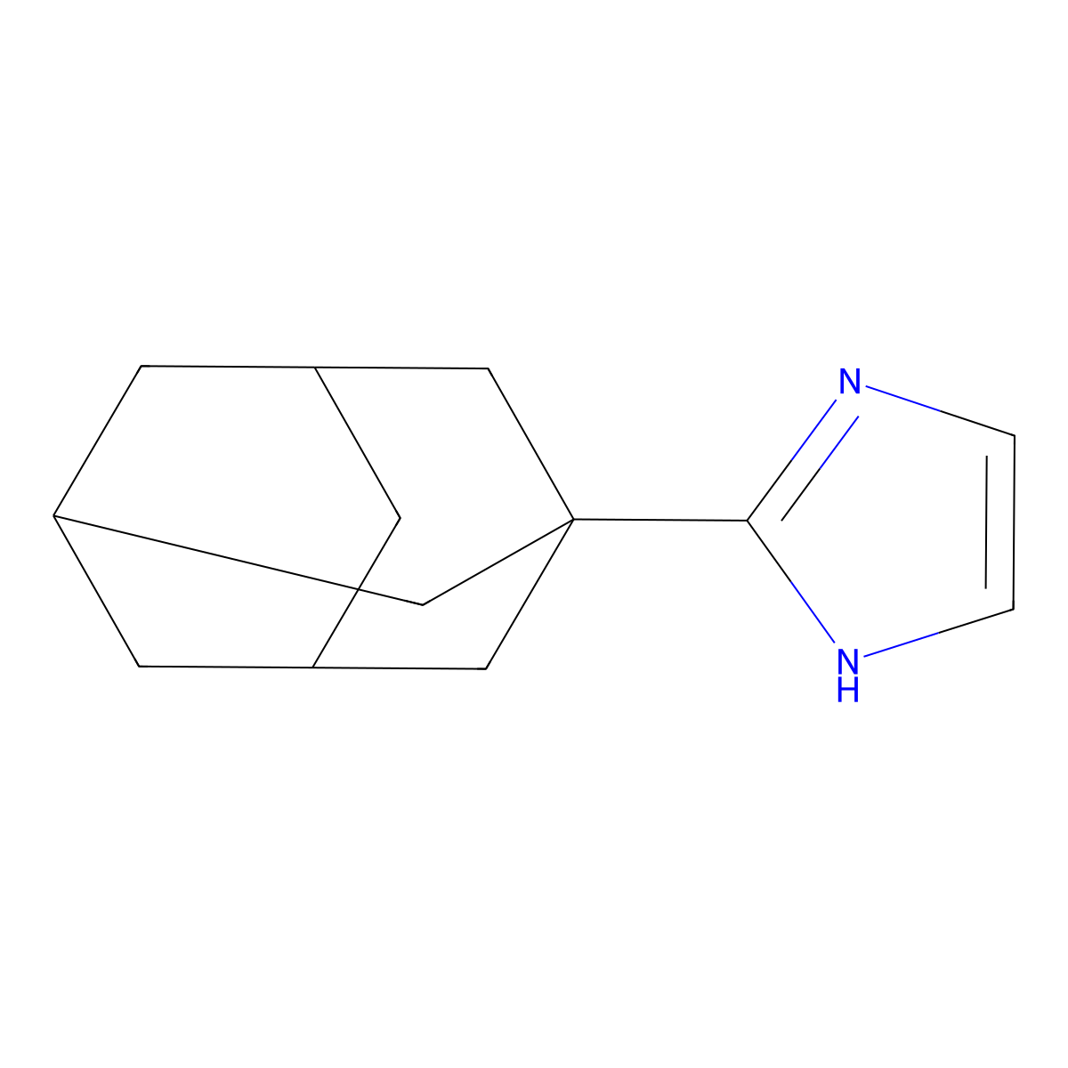 2-(1-Adamantyl)imidazole molecular structure, CAS 77139-81-2