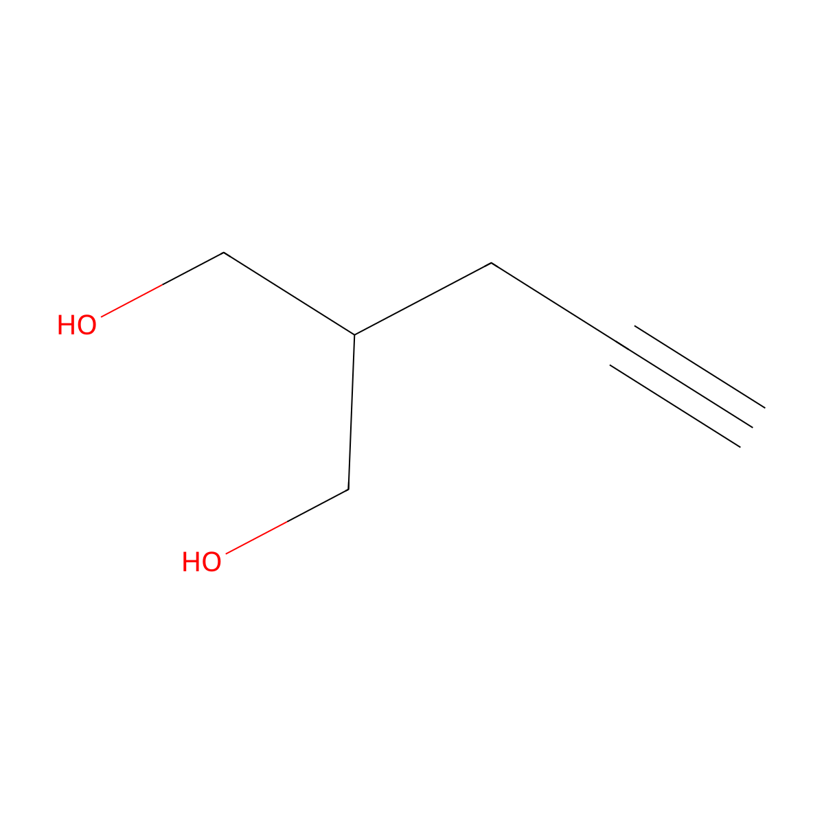 2-(Prop-2-yn-1-yl)propane-1,3-diol molecular structure, CAS 771430-70-7