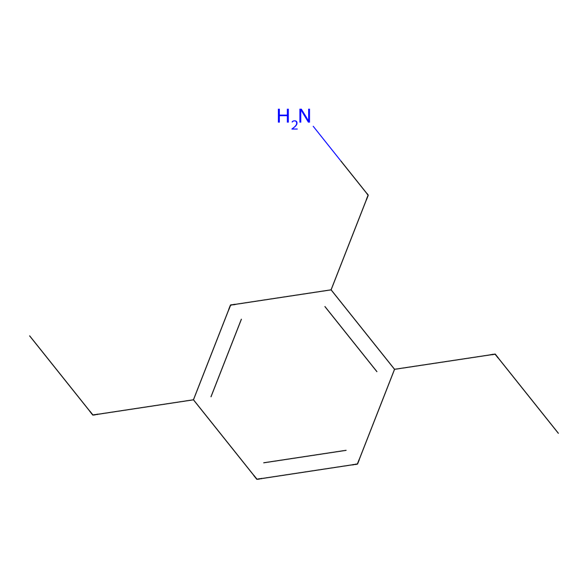 (2,5-Diethylphenyl)methanamine molecular structure, CAS 771469-84-2