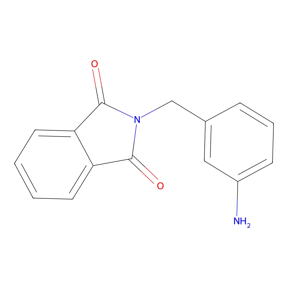 3-N-Phthaloylglyaminomethyl aniline molecular structure, CAS 77147-14-9