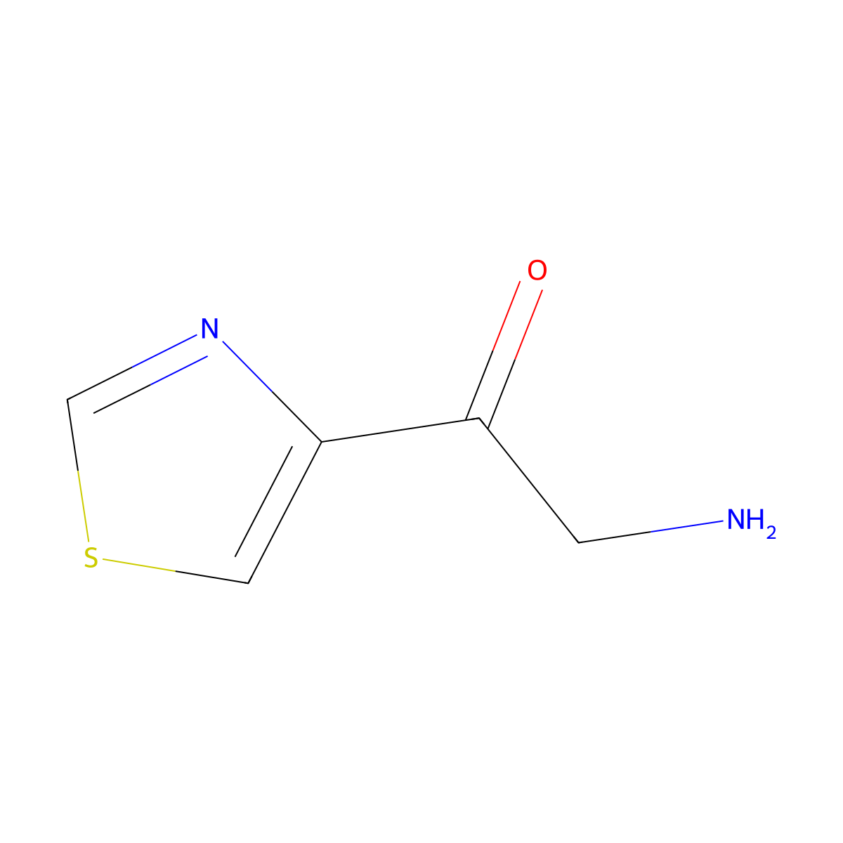 2-Amino-1-(1,3-thiazol-4-yl)ethan-1-one molecular structure, CAS 771470-31-6