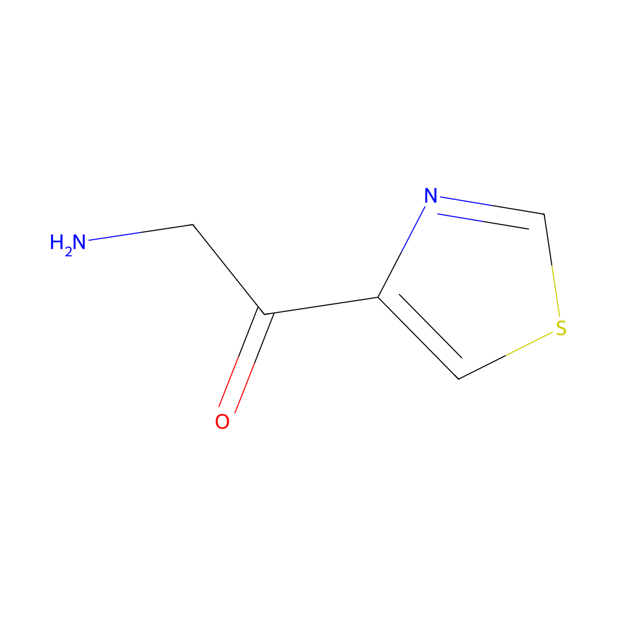 2-Amino-1-(1,3-thiazol-4-yl)ethan-1-one molecular structure, CAS 771470-31-6