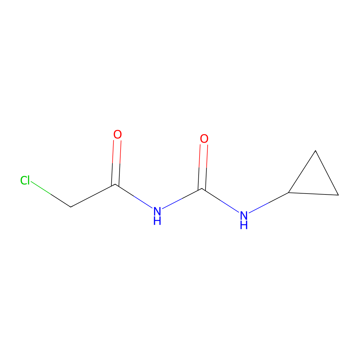 3-(2-Chloroacetyl)-1-cyclopropylurea molecular structure, CAS 771499-64-0
