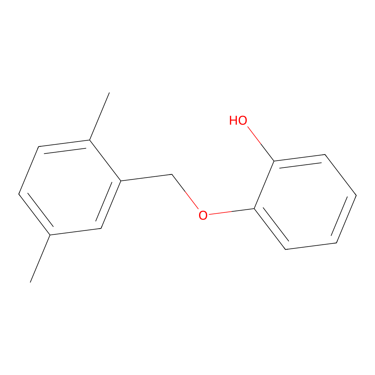 2-(2,5-Dimethylphenylmethoxy)phenol molecular structure, CAS 77151-90-7