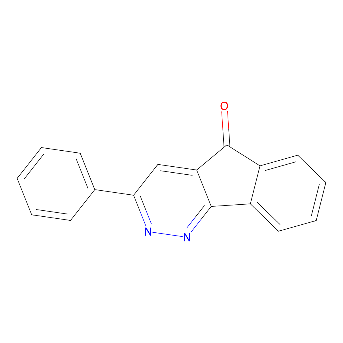 3-Phenyl-5H-indeno[1,2-c]pyridazin-5-one molecular structure, CAS 77152-22-8