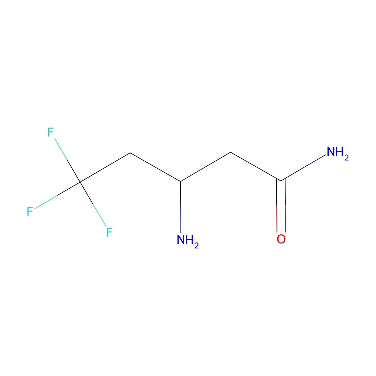 3-Amino-5,5,5-trifluoropentanamide molecular structure, CAS 771524-52-8