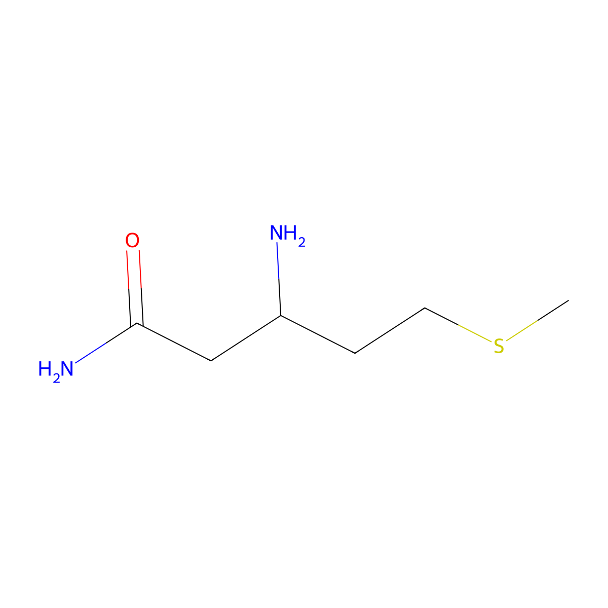 3-Amino-5-(methylsulfanyl)pentanamide molecular structure, CAS 771528-65-5