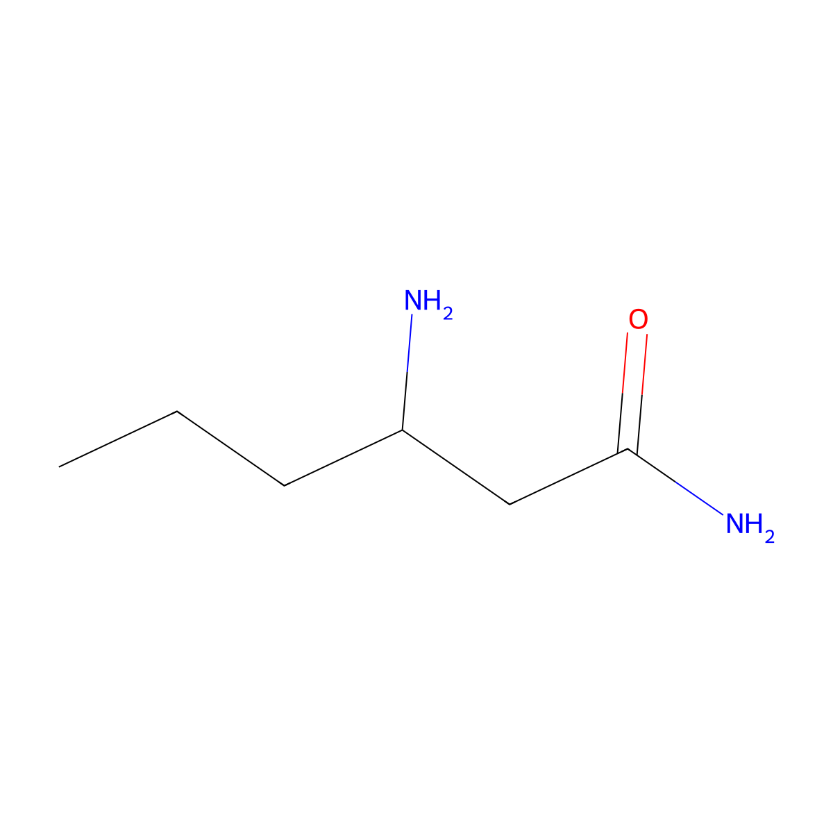 3-Aminohexanamide molecular structure, CAS 771528-66-6