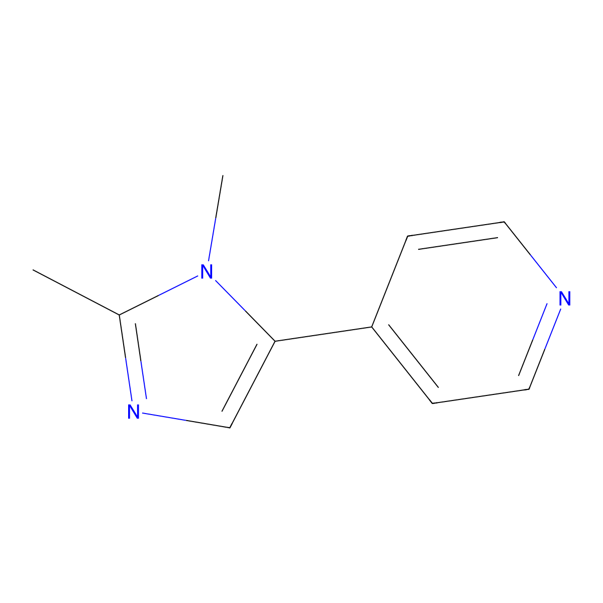 4-(1,2-Dimethyl-1H-imidazol-5-yl)pyridine molecular structure, CAS 771540-95-5