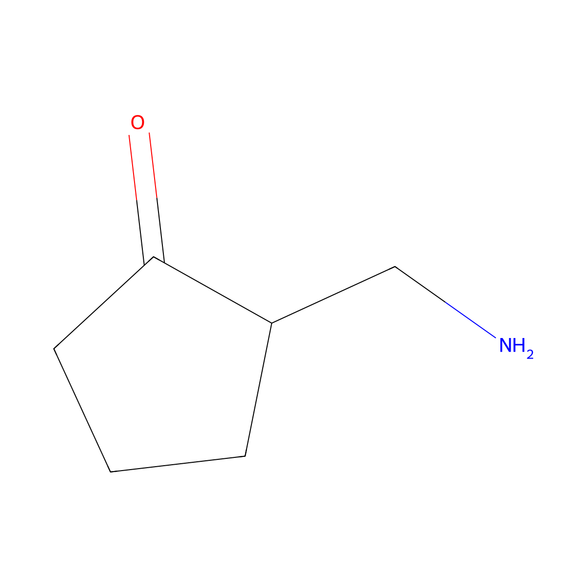 2-(Aminomethyl)cyclopentanone molecular structure, CAS 771571-00-7