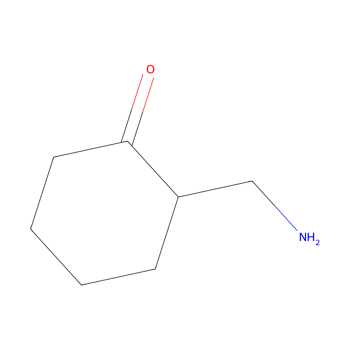 2-(Aminomethyl)cyclohexanone molecular structure, CAS 771571-01-8