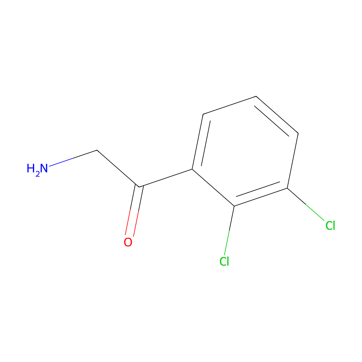 2-Amino-1-(2,3-dichlorophenyl)ethan-1-one molecular structure, CAS 771571-90-5