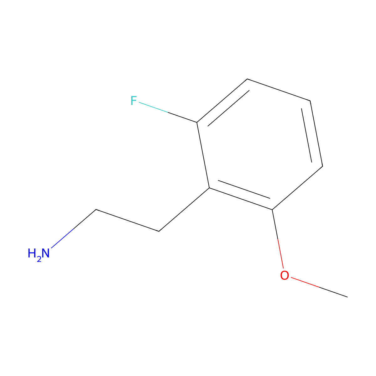 2-(2-Fluoro-6-methoxyphenyl)ethanamine molecular structure, CAS 771571-92-7