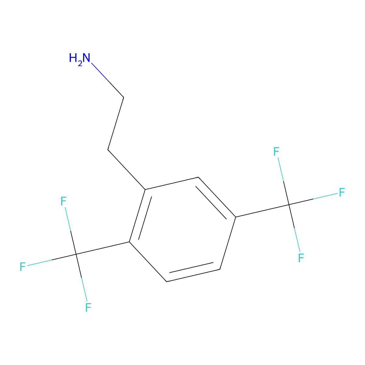 2-[2,5-Bis(trifluoromethyl)phenyl]ethan-1-amine molecular structure, CAS 771572-06-6