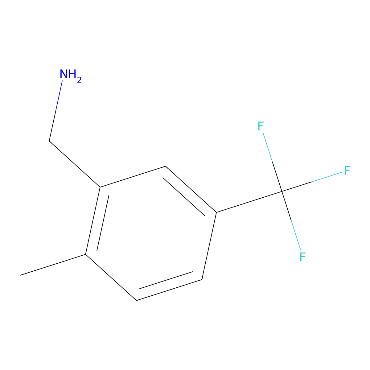 2-Methyl-5-(trifluoromethyl)benzylamine molecular structure, CAS 771572-44-2