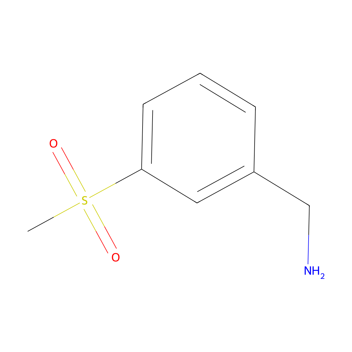 (3-(Methylsulfonyl)phenyl)methanamine molecular structure, CAS 771573-22-9