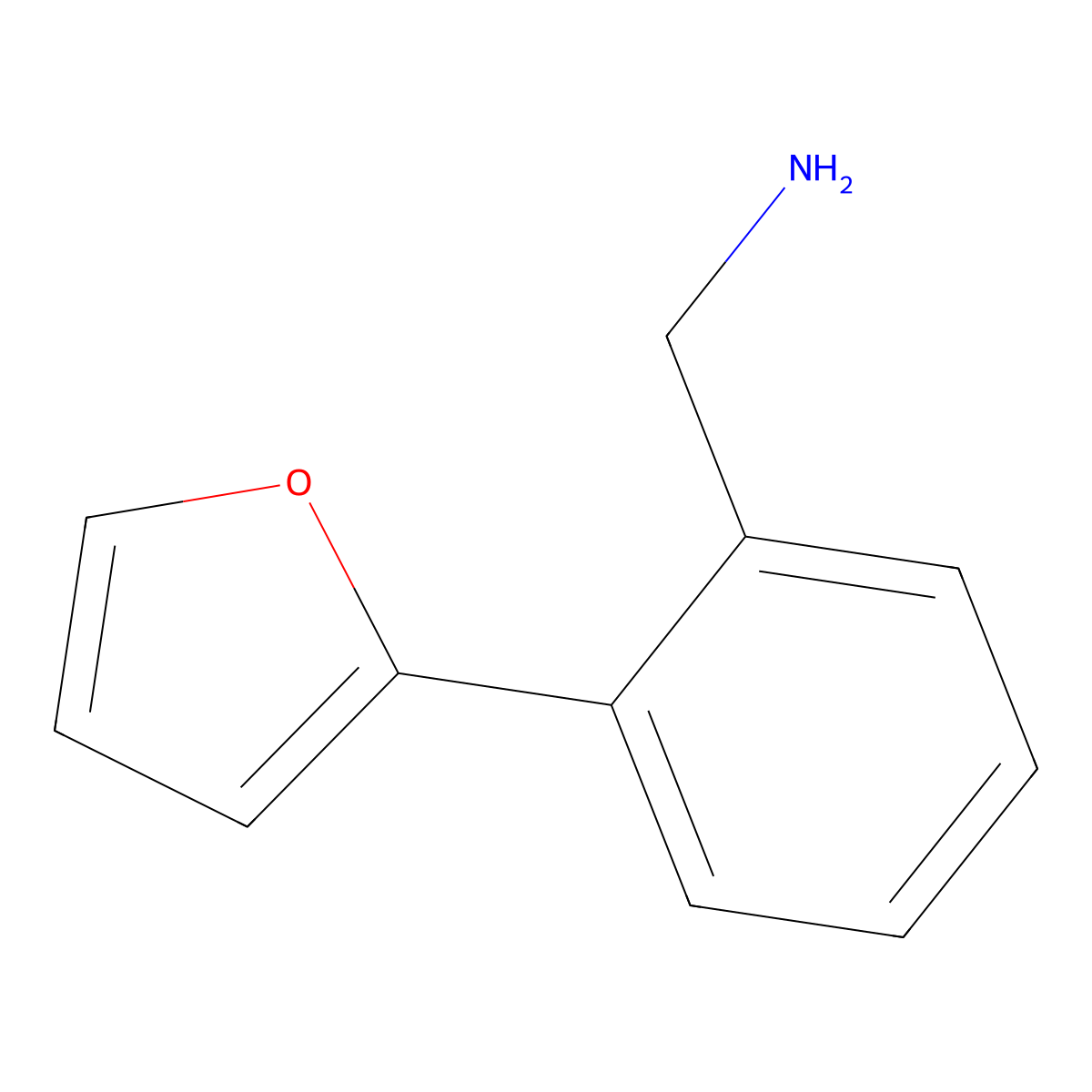 [2-(2-Furyl)phenyl]methylamine molecular structure, CAS 771573-25-2