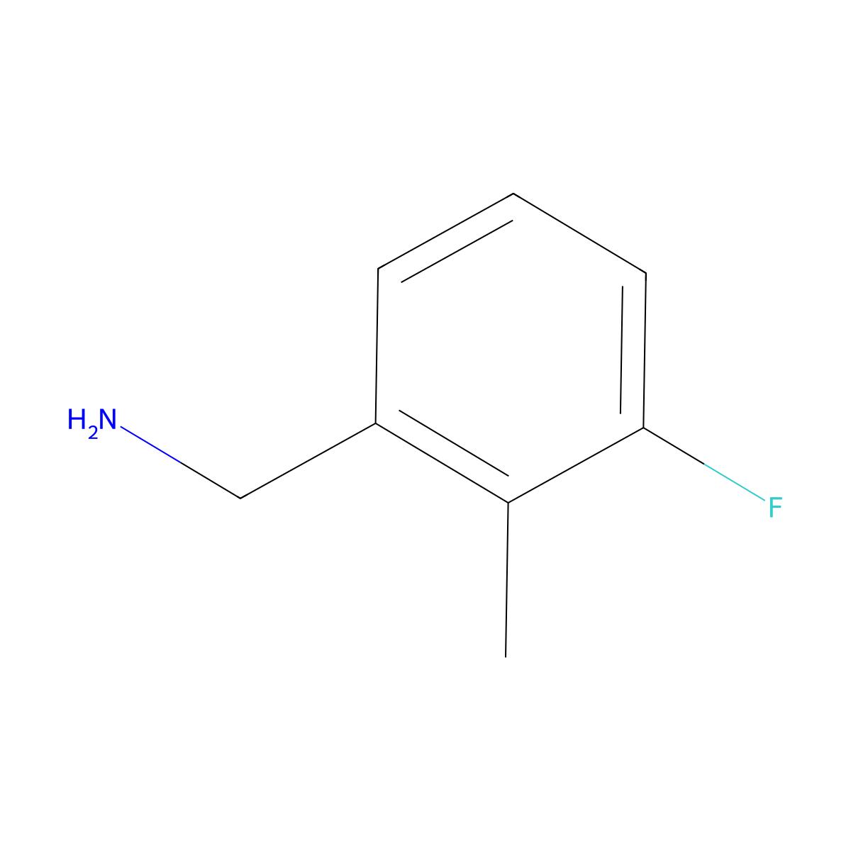 3-Fluoro-2-methylbenzylamine molecular structure, CAS 771573-36-5