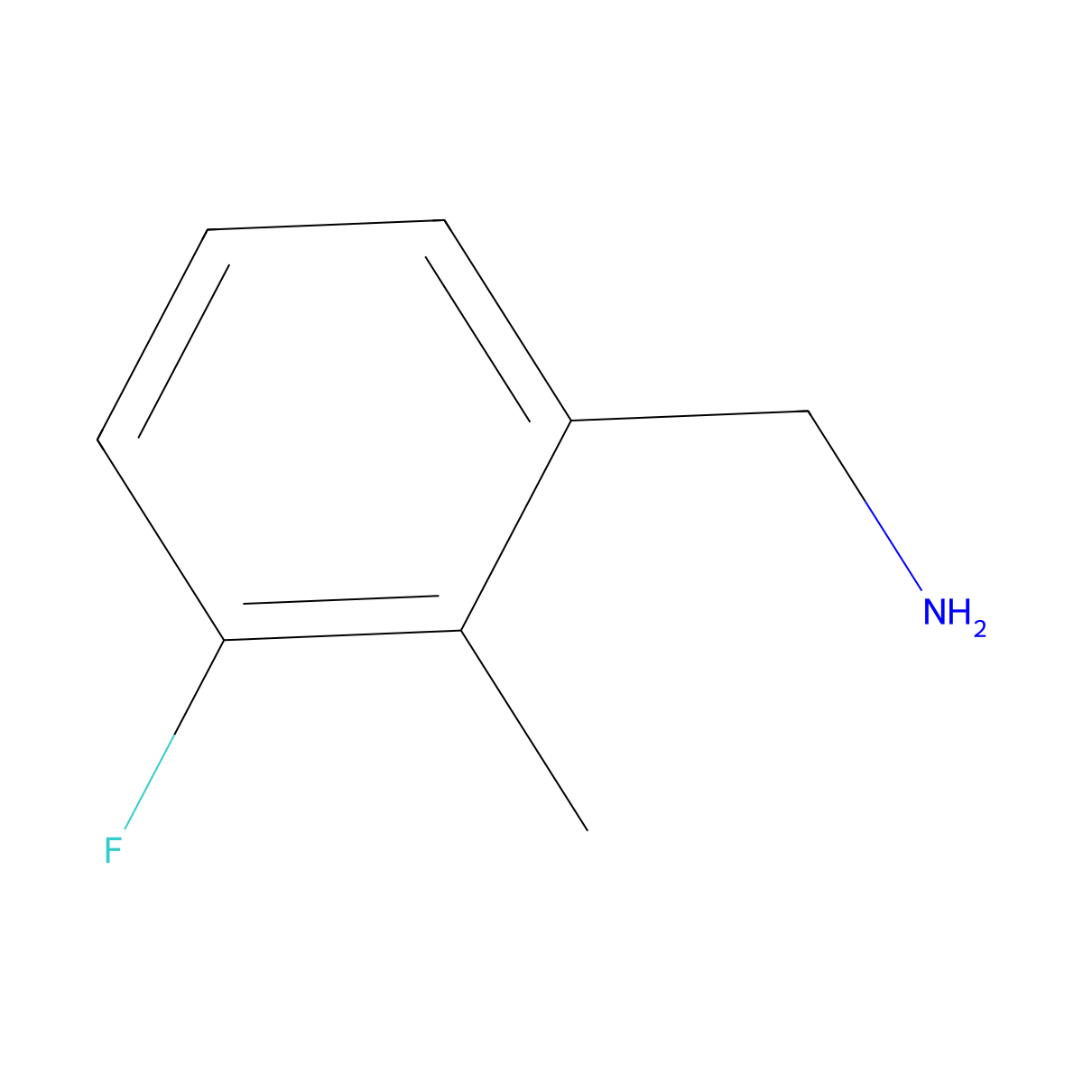 3-Fluoro-2-methylbenzylamine molecular structure, CAS 771573-36-5