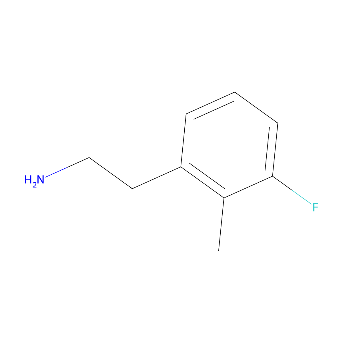 2-(3-Fluoro-2-methylphenyl)ethan-1-amine molecular structure, CAS 771573-37-6