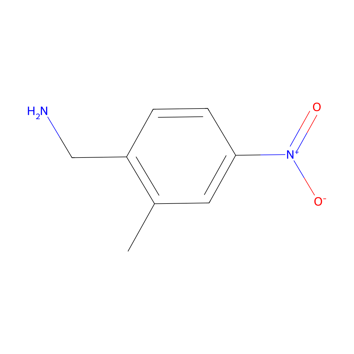 (2-Methyl-4-nitrophenyl)methanamine molecular structure, CAS 771574-01-7