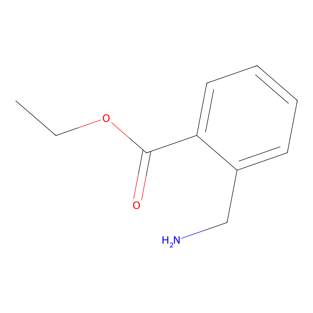 Ethyl 2-(aminomethyl)benzoate molecular structure, CAS 771574-07-3