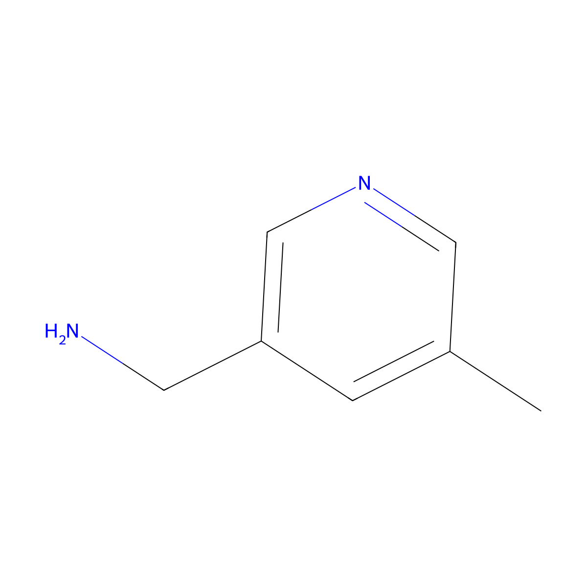 (5-Methylpyridin-3-yl)methanamine molecular structure, CAS 771574-45-9